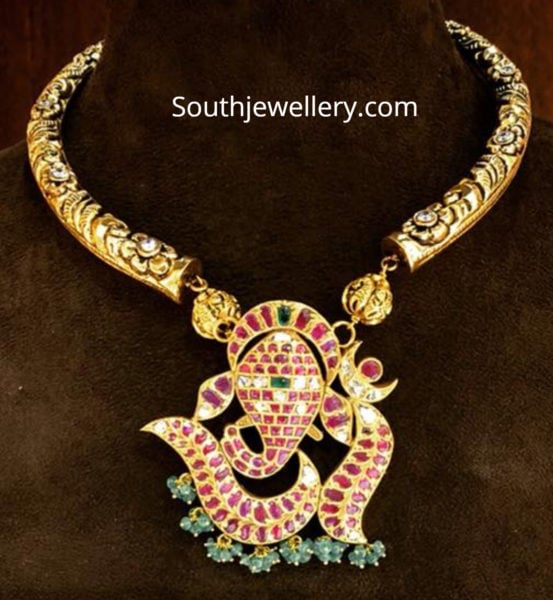 kanthi necklace with ganesh pendant