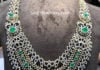 diamond emerald step necklace