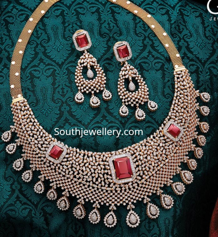 diamond ruby necklace