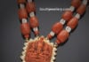 coral beads necklace