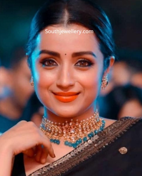 trisha krishnan kundan choker