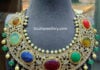 uncut diamond navrathan necklace