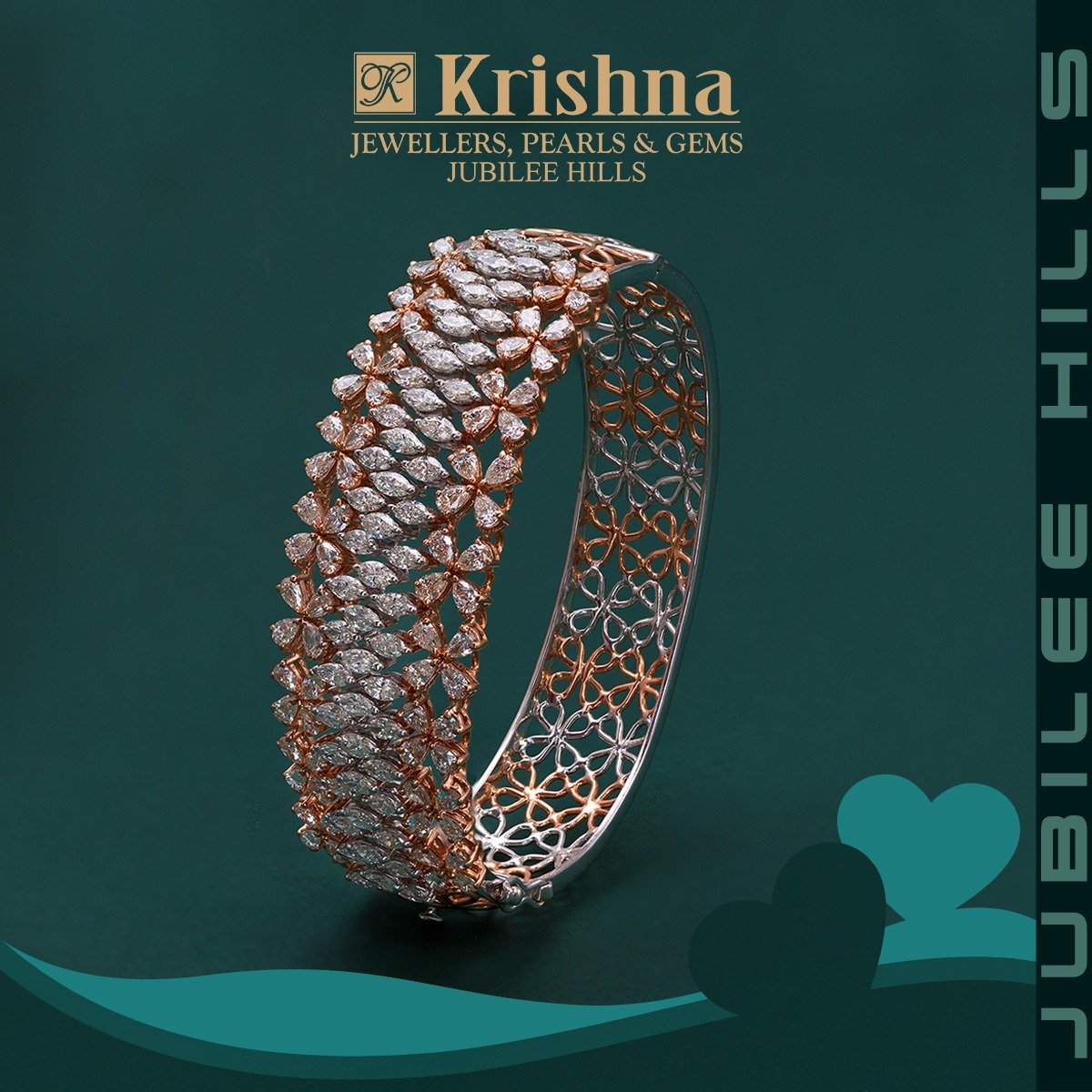 Diamond Bangles by Krishna Jewellers, Pearls & Gems Indian Jewellery