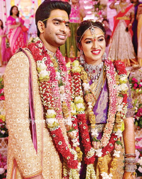 ramoji rao granddaughter sohana marriage jewellery