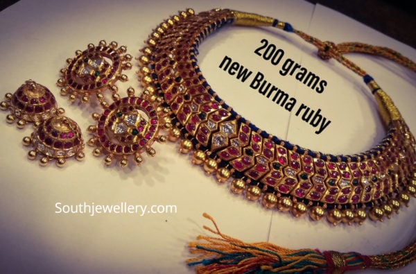 traditional burmese ruby necklace