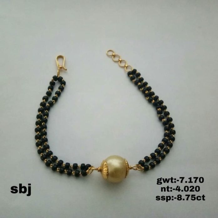black beads bracelet