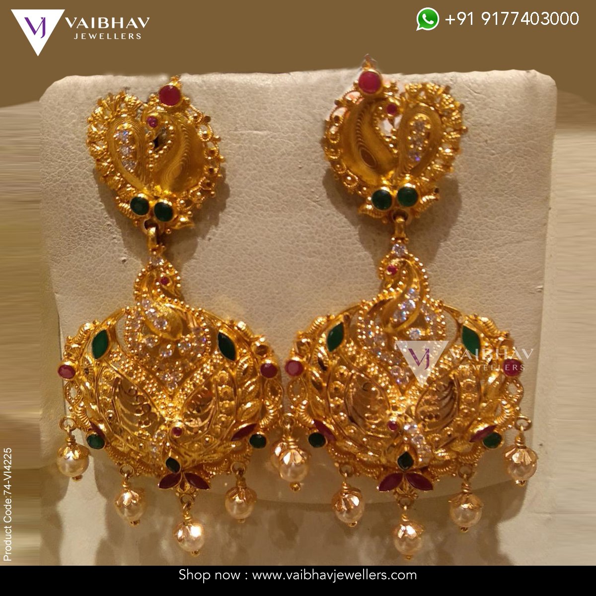 Stud Gold Earrings Designs With Price Starting - 3940 || stud earrings  designs with price || - YouTube