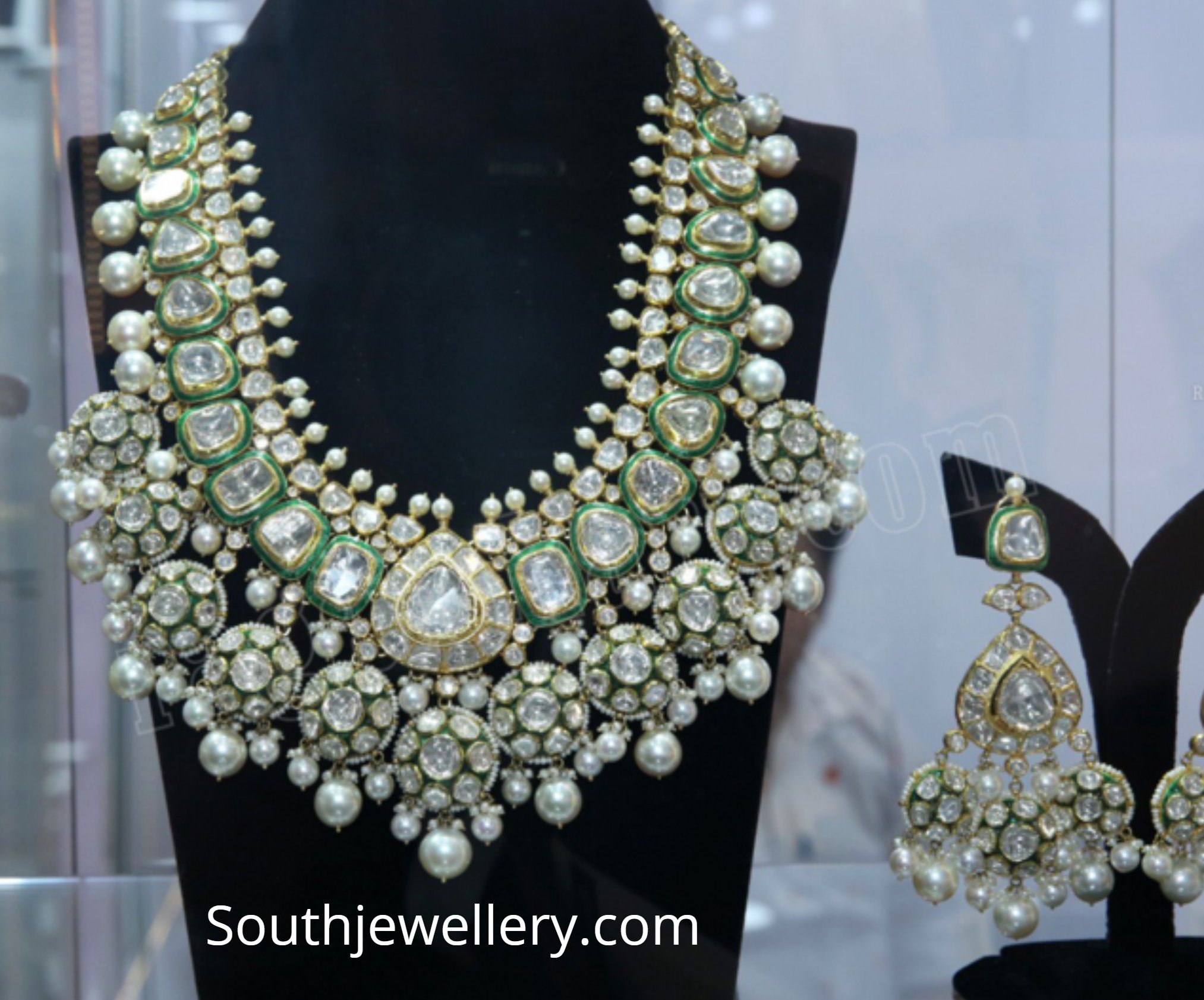 Bridal kundan necklace set - Indian Jewellery Designs