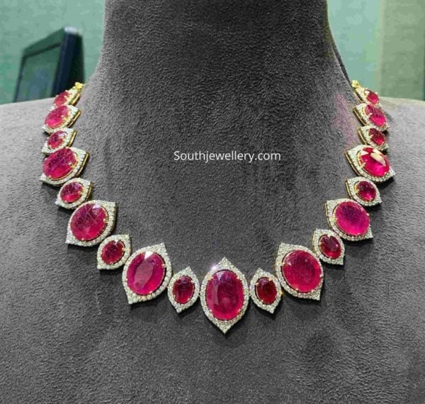 diamond ruby necklace