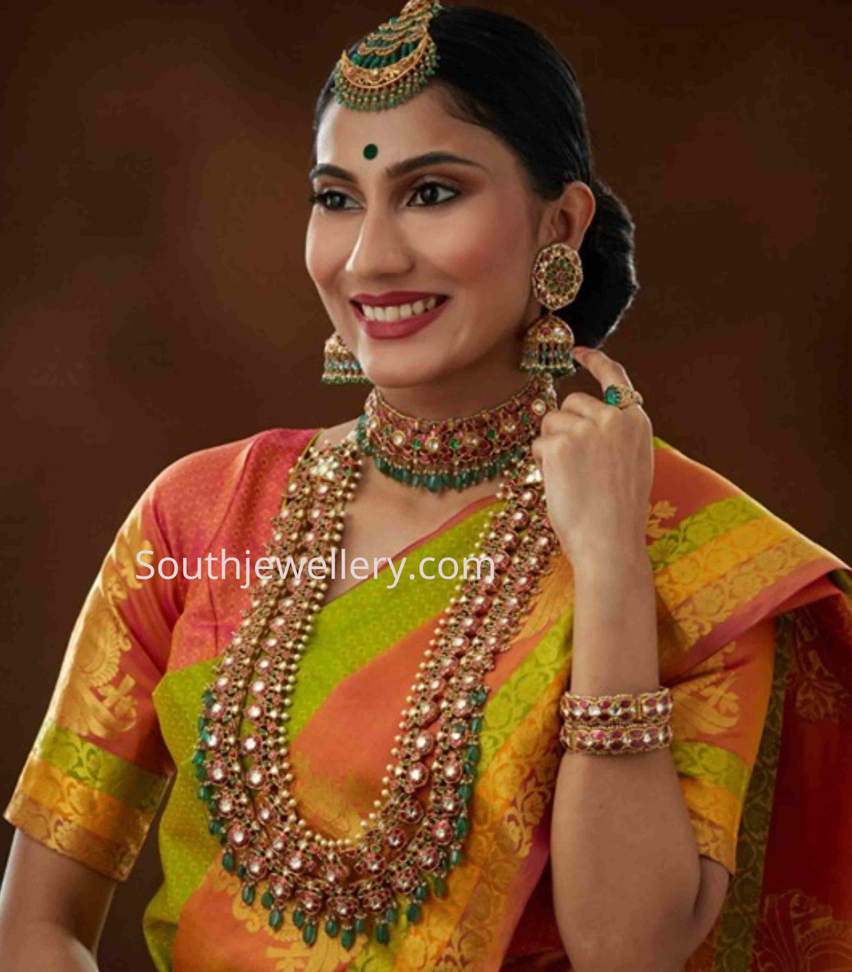 Stunning bridal kundan jewellery set by Navrathan Jewellers - Indian ...