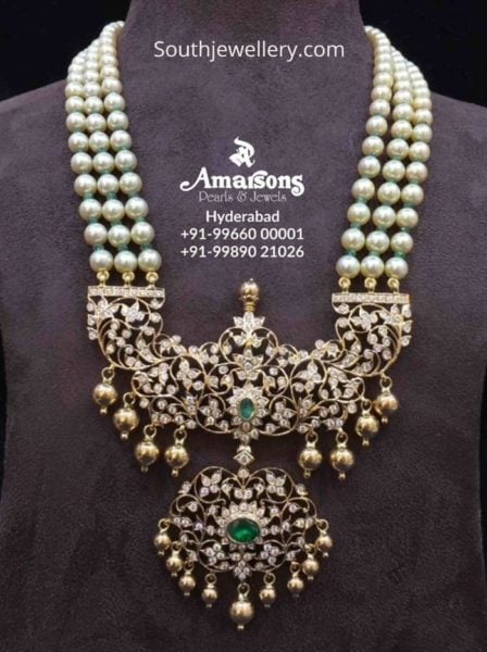 south sea pearl necklace with diamond pendant