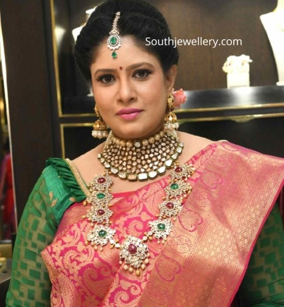 actress sanghavi polki jewellery by tbz