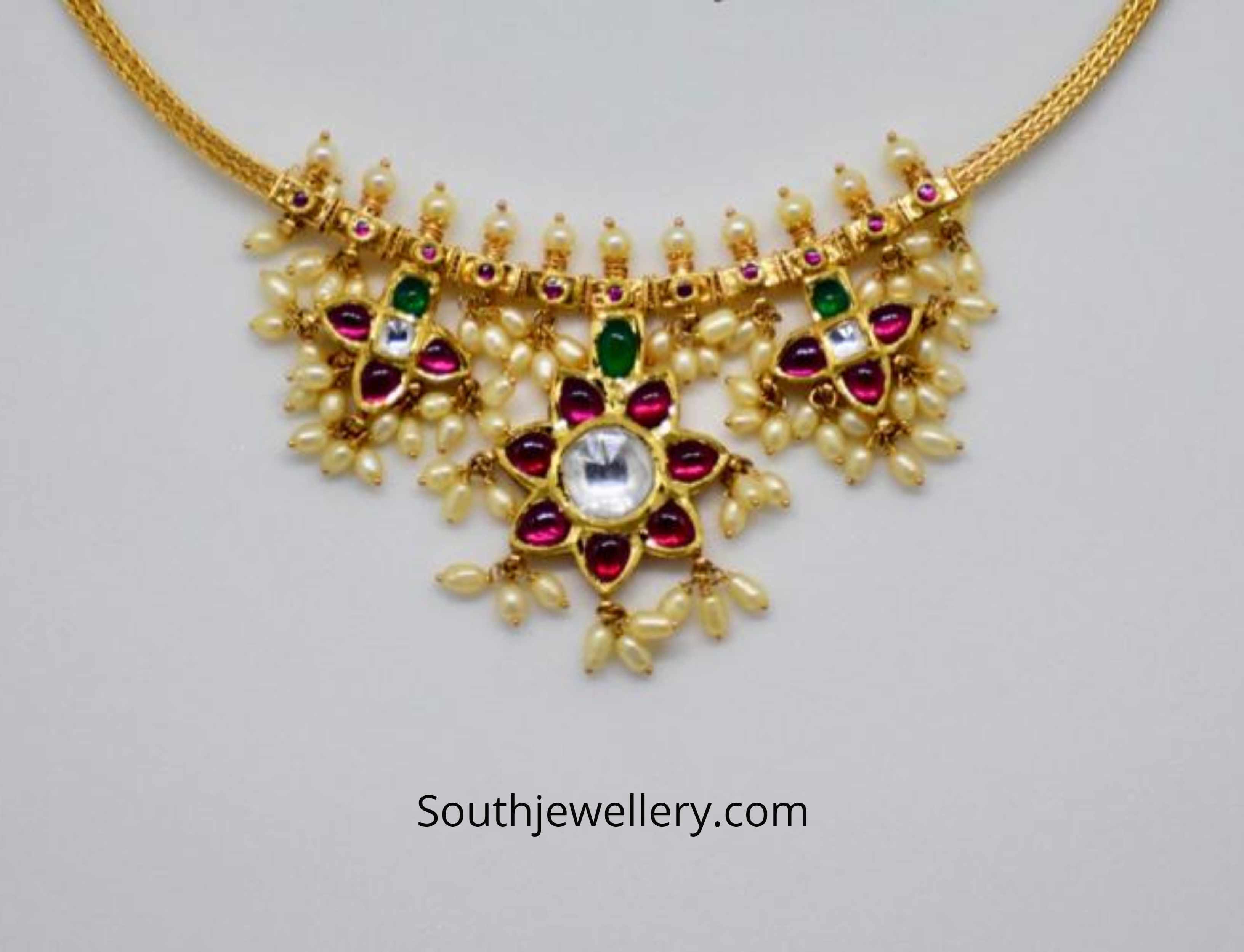 light weight kundan necklace