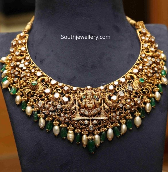 latest gold necklace designs 2020