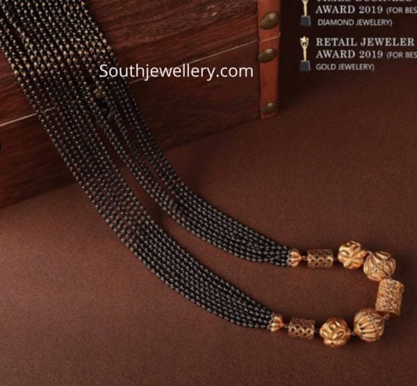 black beads chain designs