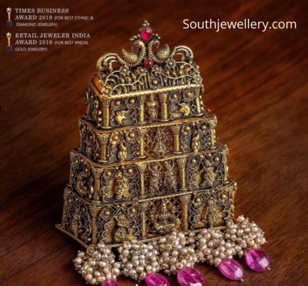 temple gopuram pendant