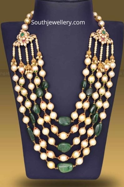 emerald pearl mala