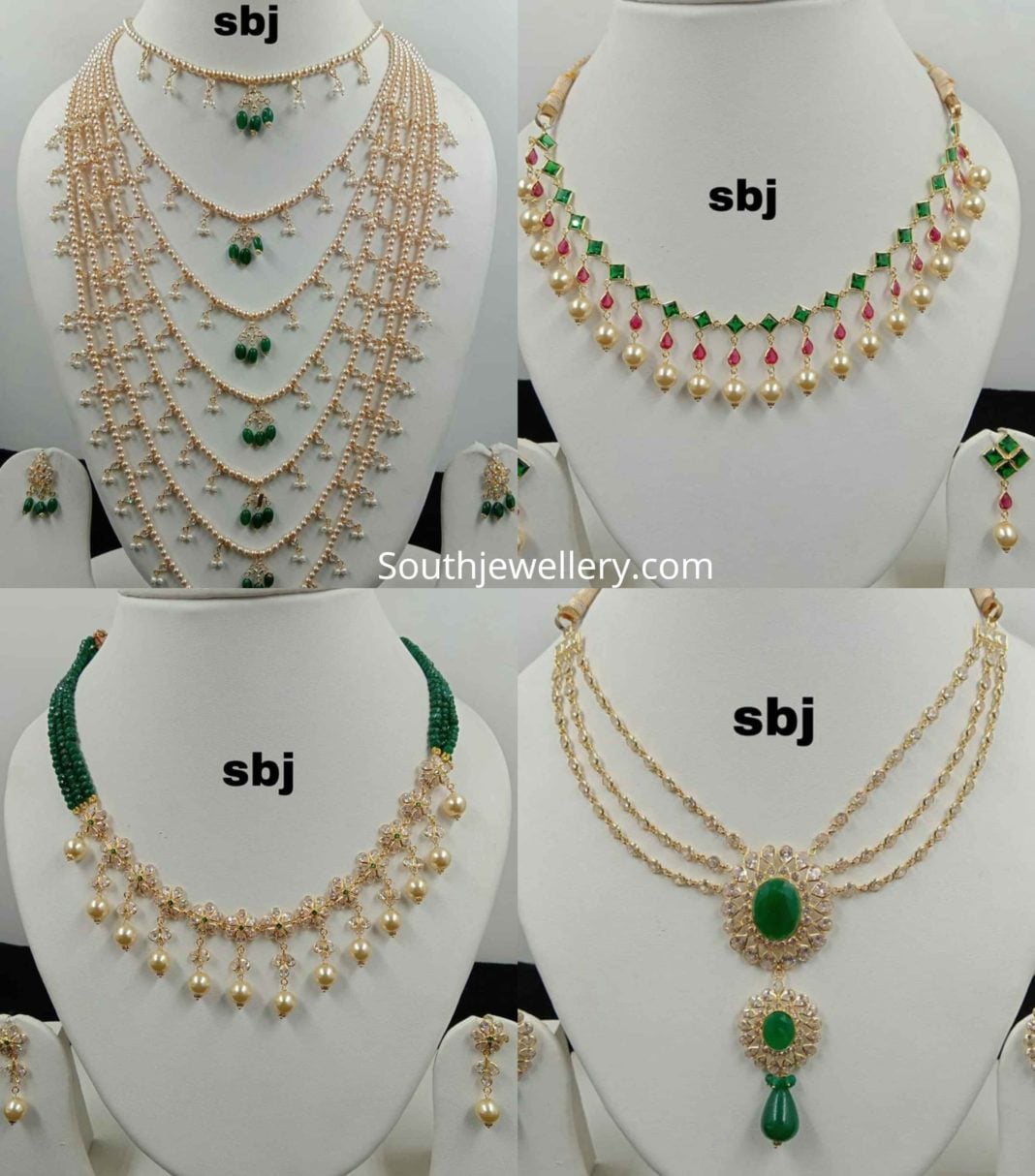 Light weight necklace collection by SBJ Indian Jewellery Designs