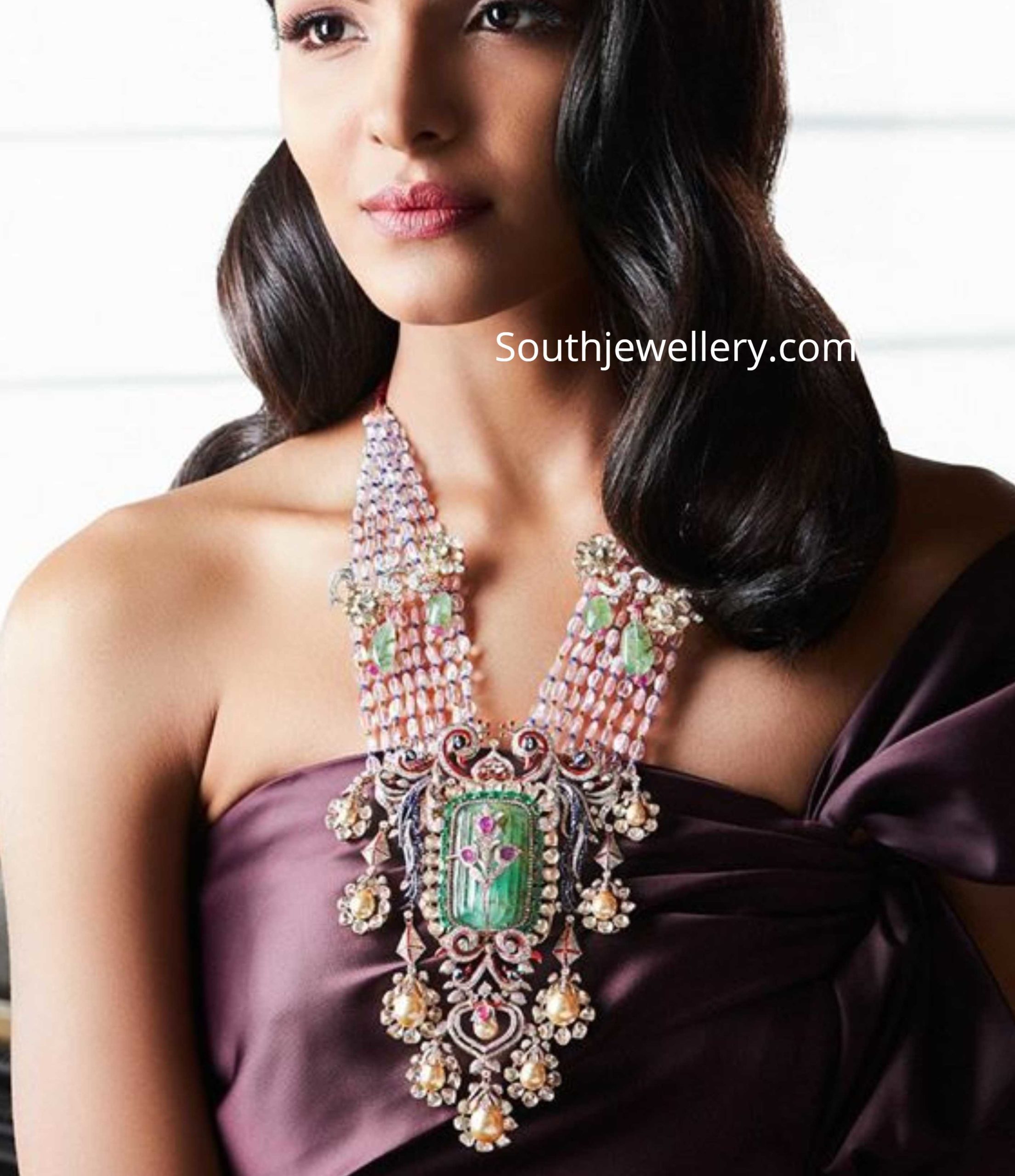 polki stone necklace