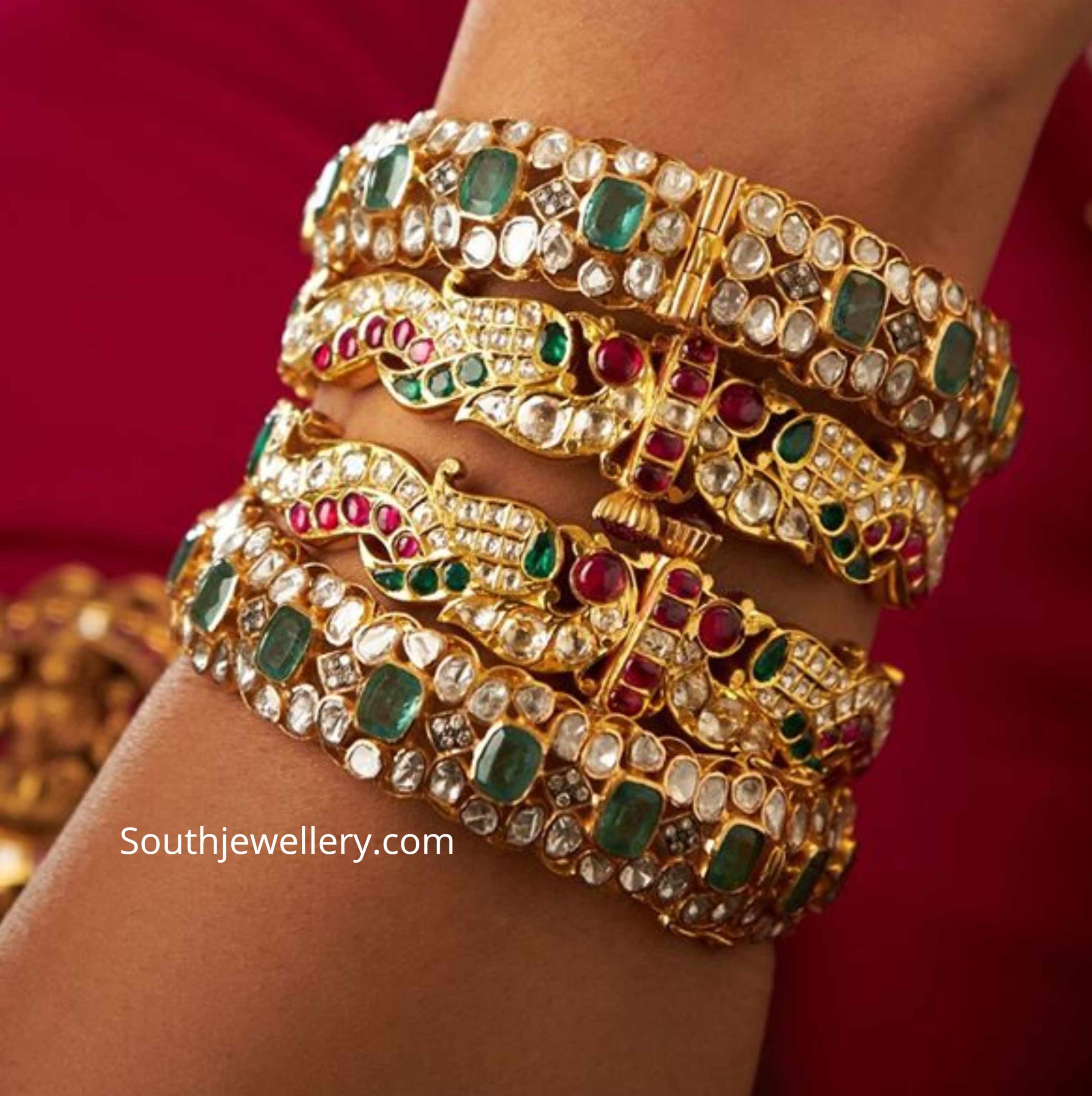 Polki shop bangle designs