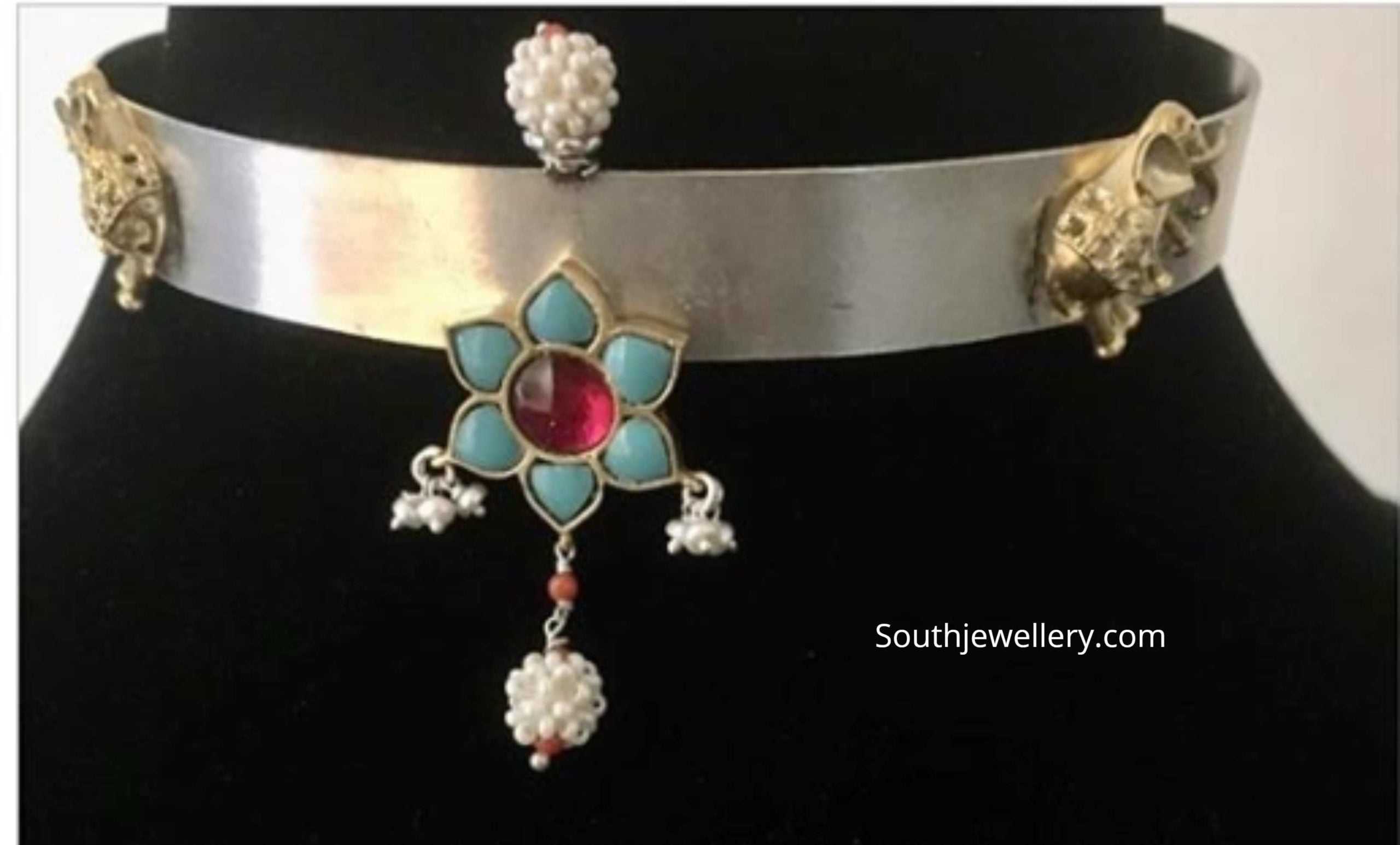 Samantha Akkineni in a vintage silver choker Indian Jewellery Designs