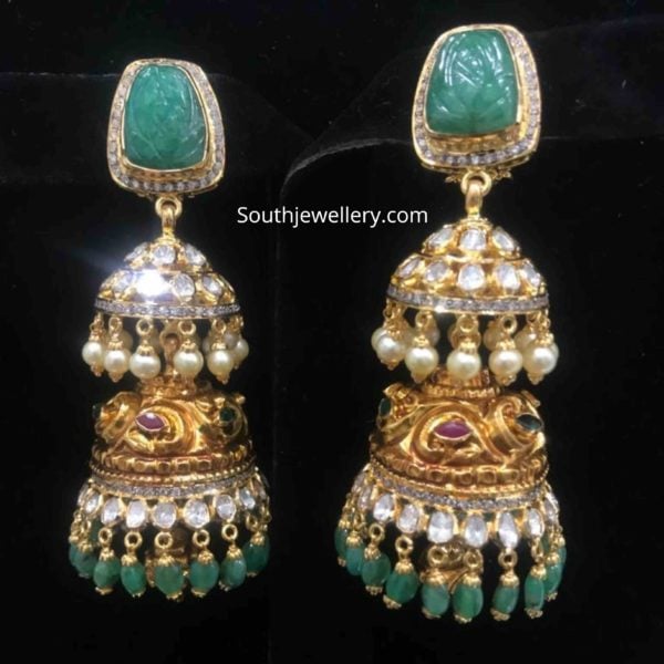 22k gold jhumki designs