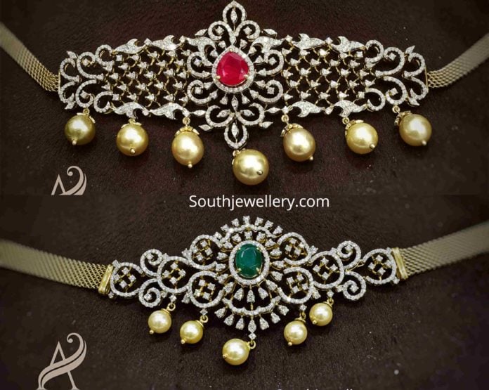 Pear And Marquise Cut Lab Grown Diamond Elegant Choker Necklace For Bridal  at Rs 3392074 | Diamond Necklace in Surat | ID: 26163355412