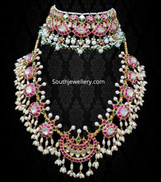 kundan choker and guttapusalu haram