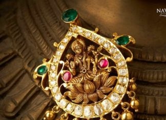 lakshmi gold pendant