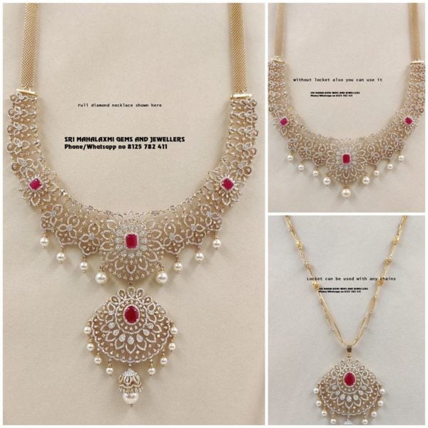 detachable diamond necklace