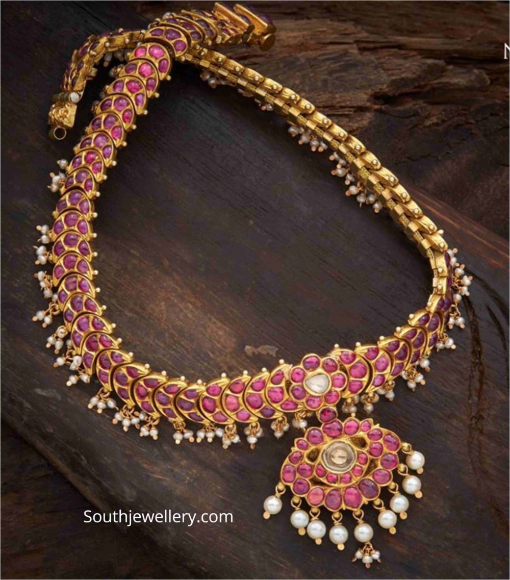 Traditional kundan necklace - Indian Jewellery Designs