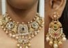 uncut diamond pachi choker and chandbalis