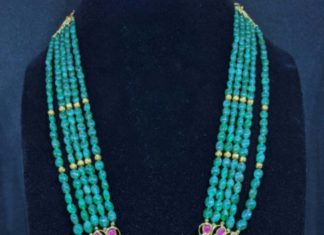 emerald green beads haram