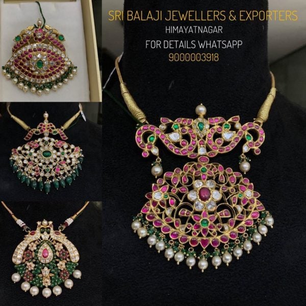 kundan pendant designs