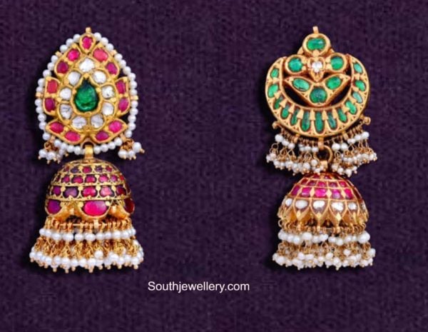 kundan jhumki designs (1)