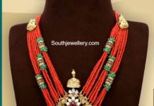 coral beads necklace tiraa