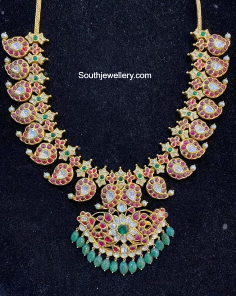 kundan mango necklace (1)