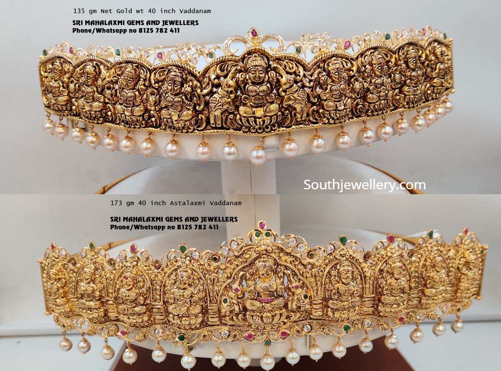 Ashtalakshmi vaddanam designs - Indian Jewellery Designs