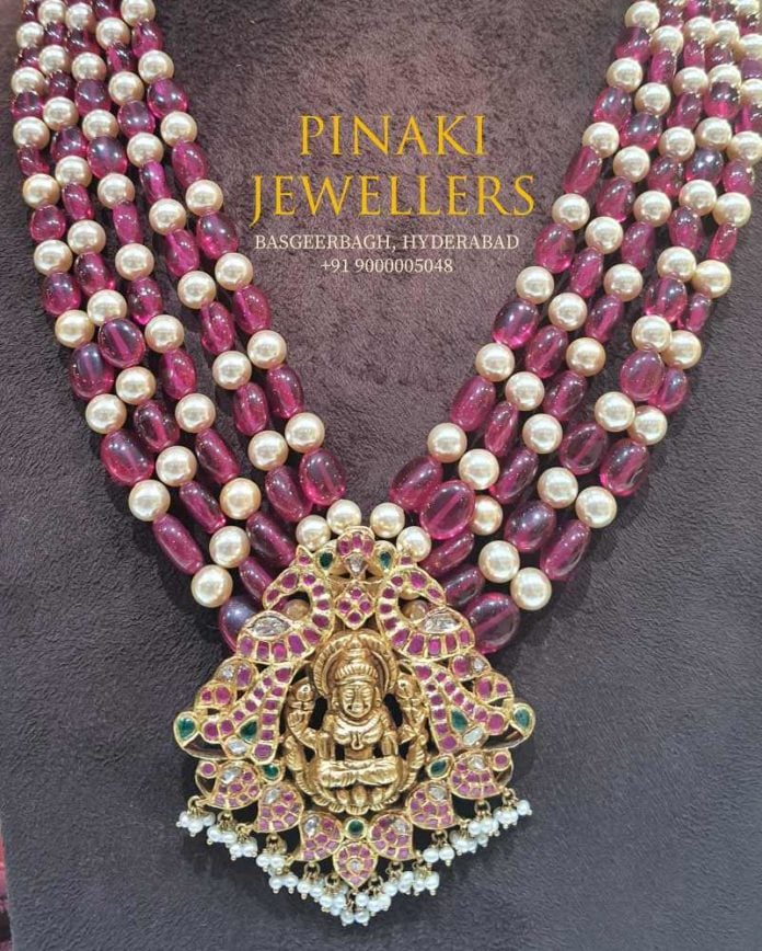 beads jewellery designs in gold