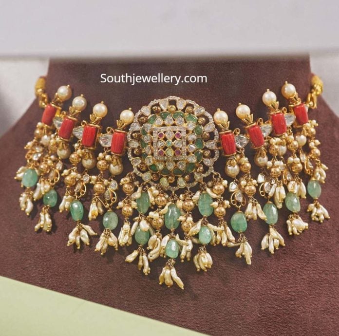 uncut diamond choker parnicaa