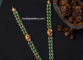 emerald long necklace