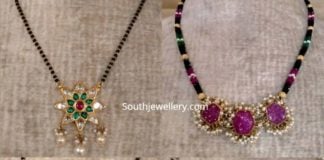 latest nallapusalu necklace designs