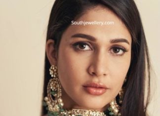 lavanya tripathi in a polki choker set at niharika wedding