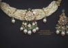 pearl choker and earrings vajra jewelry