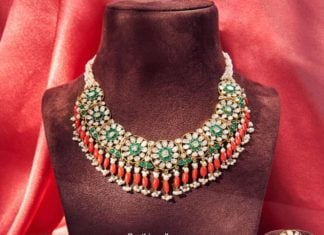 polki diamond necklace set (2)
