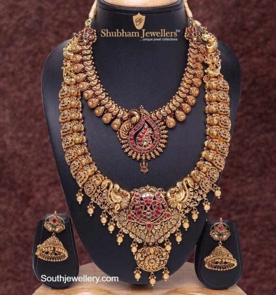 antique gold necklace and haram (2)