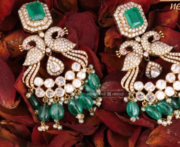 diamond peacock chandbalis