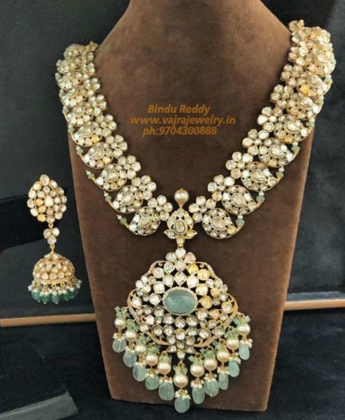 polki diamond mango mala (1)