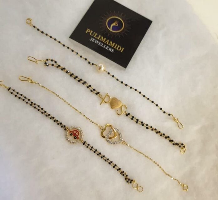 black beads bracelet designs