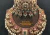 kundan choker and peacock kundan necklace